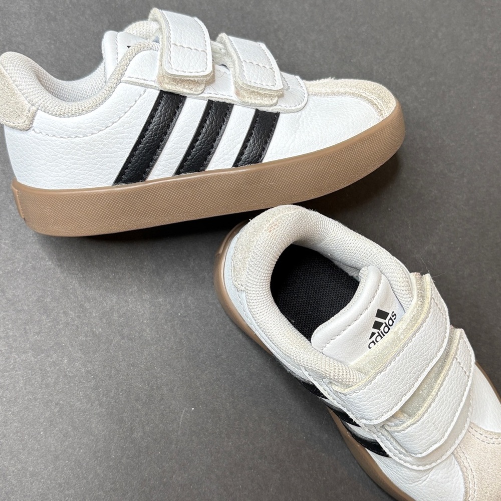 ADIDAS VL Court White Toddler Size 7K - Picture 10 of 12